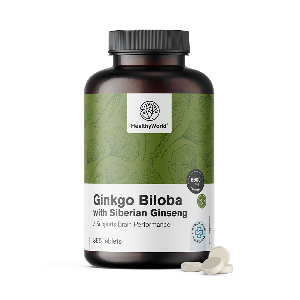 Ginko mit Sibirischem Ginseng in Tabletten