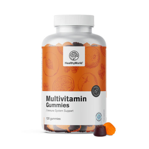 Multivitamine – Gummibonbons mit 10 Vitaminen, 120 Gummibonbons