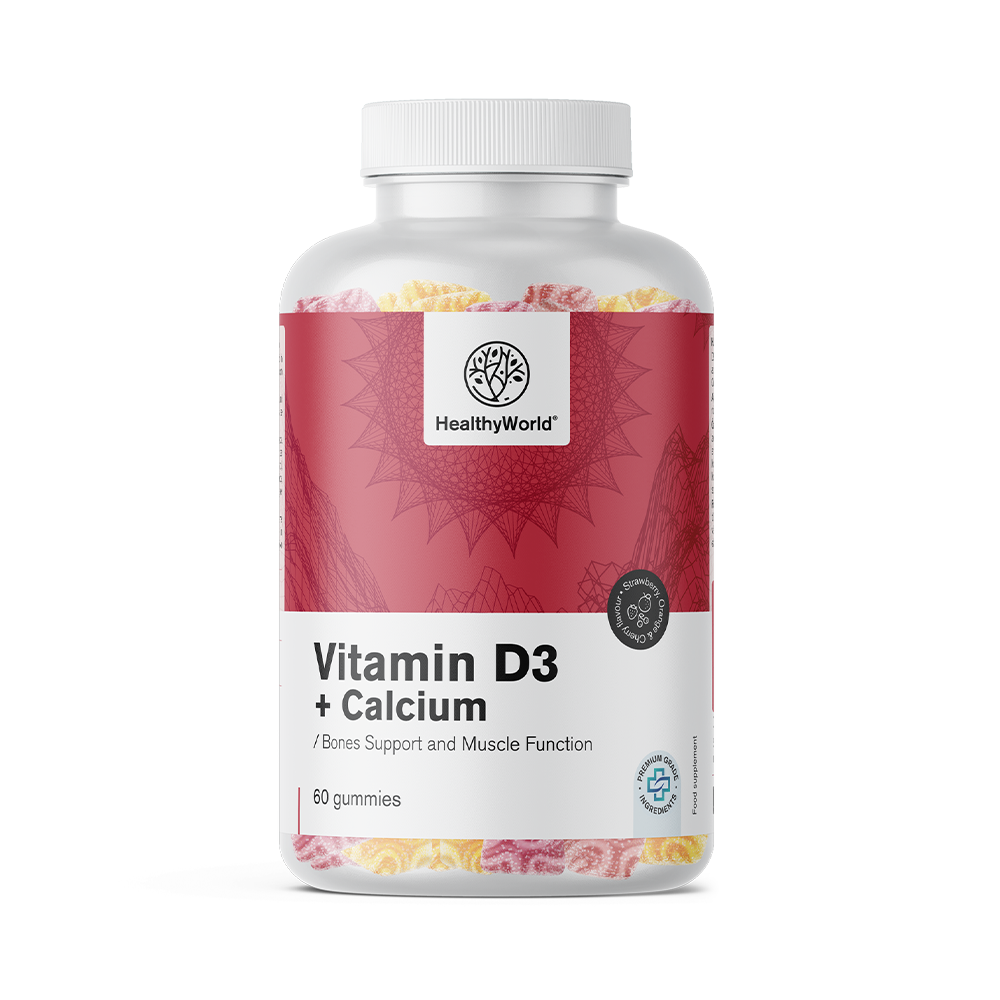 Vitamin D3 + Calcium in Gummis