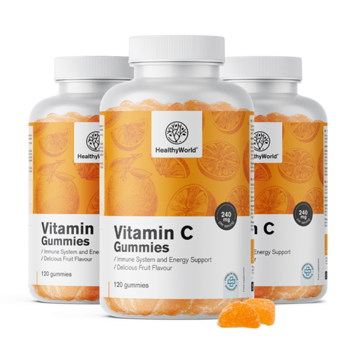 3x Vitamin C 240 mg, zusammen 360 Gummibonbons
