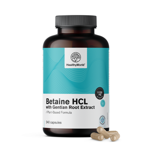 Betain HCL 1120 mg, 240 Kapseln