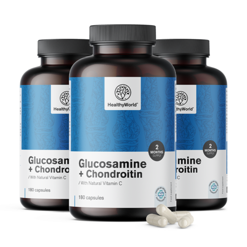 3x Glucosamin + Chondroitin, zusammen 540 Kapseln