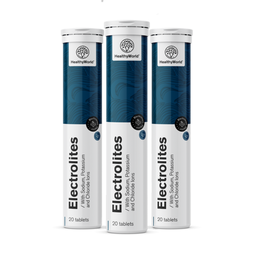 3x Elektrolyte – Brausetabletten, zusammen 60 Brausetabletten