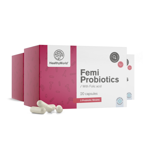 3x Femi Probiotics – für Frauen, zusammen 60 Kapseln
