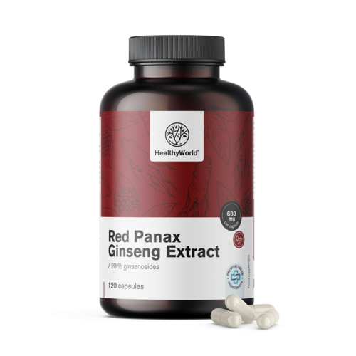 Red Panax Ginseng – Roter Ginseng Extrakt 600 mg, 120 Kapseln