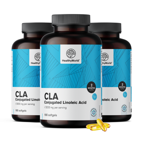 3x CLA 3000 mg – Konjugierte Linolsäure, zusammen 540 Weichkapseln