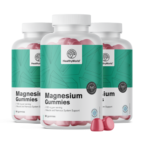 3x Magnesium 165 mg, zusammen 270 Gummibonbons