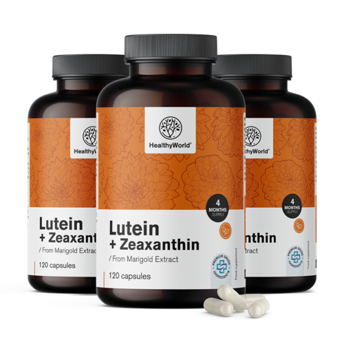 3x Lutein + Zeaxanthin, zusammen 360 Kapseln