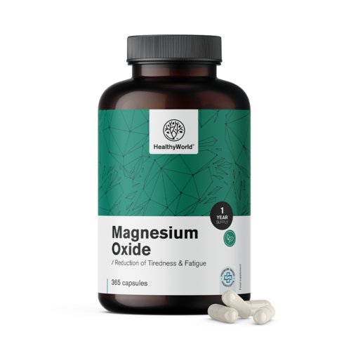 Magnesiumoxid 400 mg, 365 Kapseln