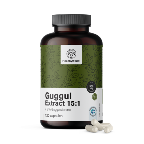 Guggul 500 mg – Extrakt 15:1, 120 Kapseln
