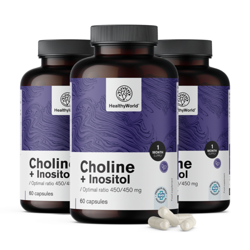 3x Cholin-Inositol 450/450 mg, zusammen 180 Kapseln