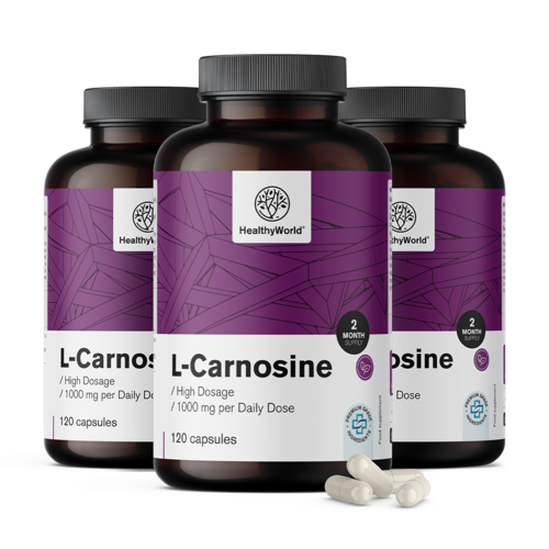 3x L-Carnosin 1000 mg, zusammen 360 Kapseln