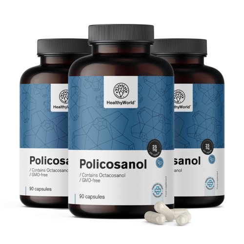 3x Policosanol 25 mg, zusammen 270 Kapseln