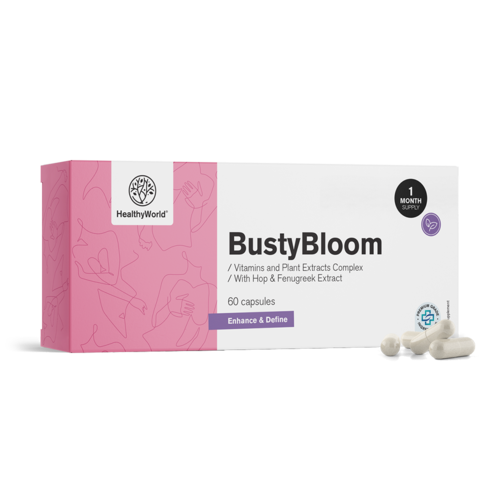 BustyBloom – Komplex aus Vitaminen und Pflanzenextrakten, 60 Kapseln