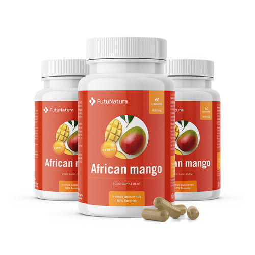 3x Afrikanischer Mango – Extrakt, zusammen 180 Kapseln