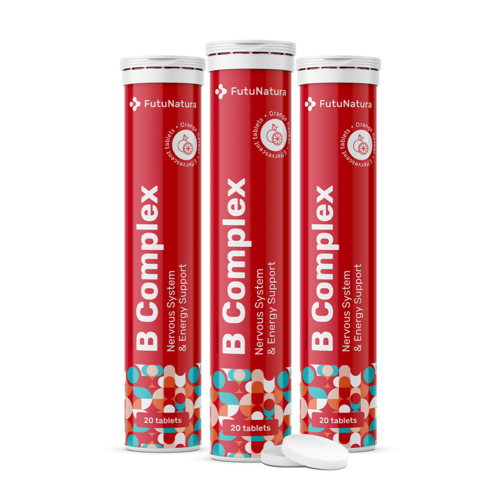 3x B-Komplex – Brausetabletten, zusammen 60 Brausetabletten