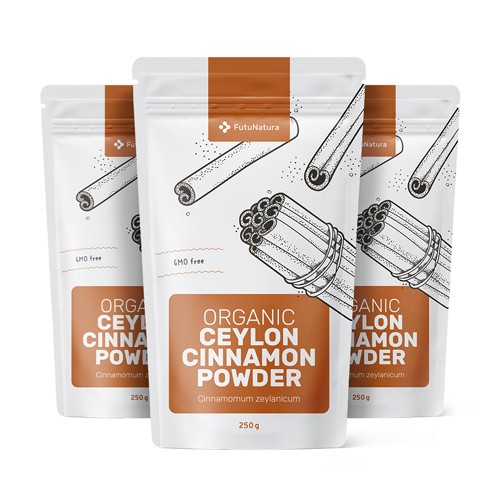3x BIO Ceylon-Zimt-Pulver, zusammen 750 g