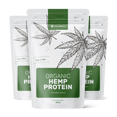 3x BIO Hanfproteine, zusammen 1500 g