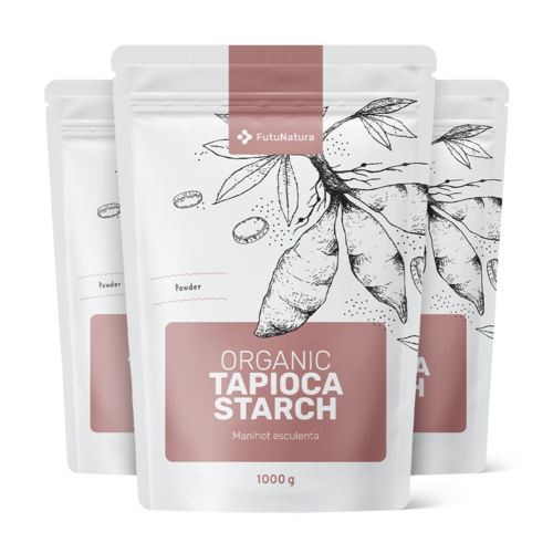 3x BIO Tapiokamehl, zusammen 3000 g