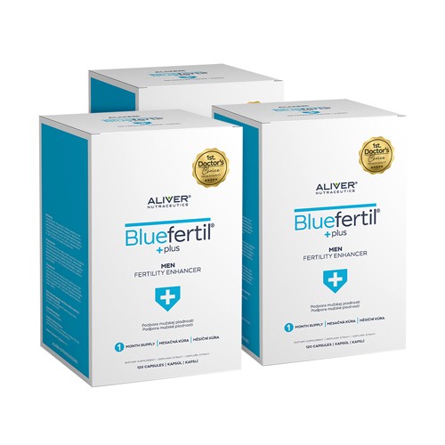3x BlueFertil - männliche Fruchtbarkeit, zusammen 360 Kapseln
