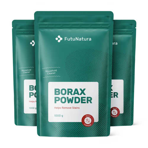 3x Borax – Natriumtetraborat, zusammen 3000 g
