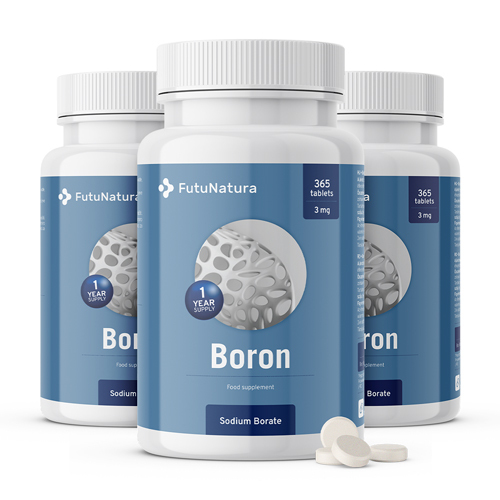 3x Bor 3 mg, zusammen 1095 Tabletten