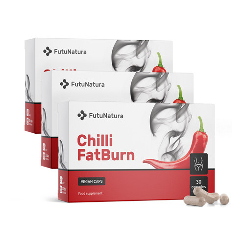 3x Chilli FatBurn, zusammen 90 Kapseln