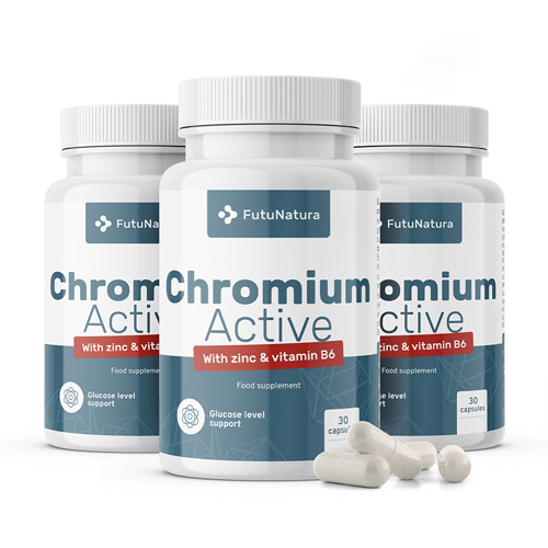 3x Chrom Active, zusammen 90 Kapseln