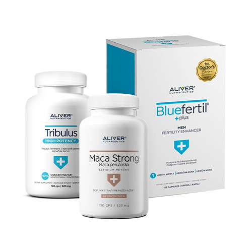 Der perfekte Mann: BlueFertil + Erd-Burzeldorn + Maca, Set