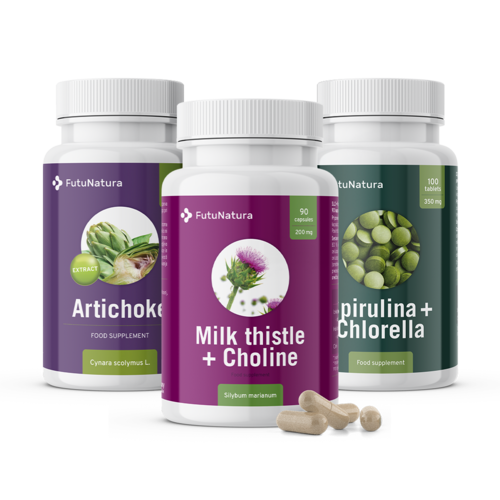 DETOX: Mariendistel + Artischocke + Algen, Set