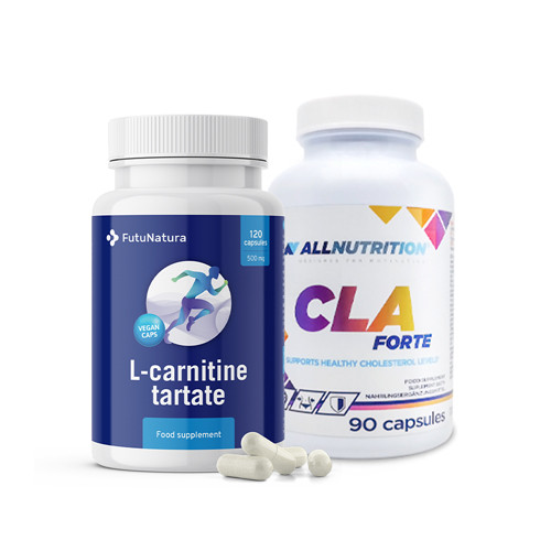 Fettverbrennung: L-Carnitin + CLA Forte, Set