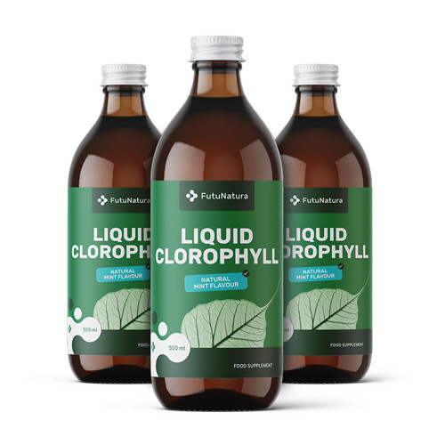 3x Flüssiges Chlorophyll, zusammen 1500 ml