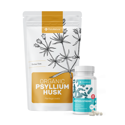 Gesunde Verdauung: Biotics Strong + BIO Indischer Flohsamen, Set