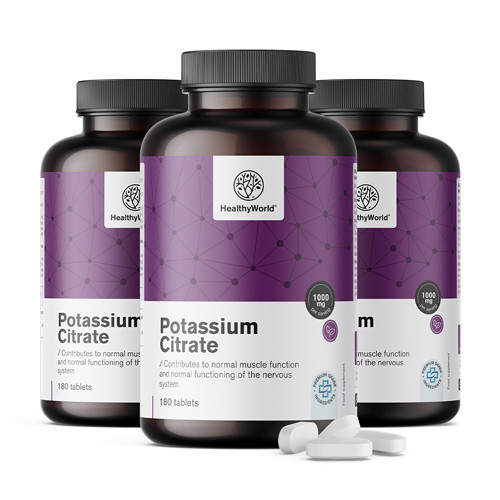 3x Kaliumcitrat 1000 mg, zusammen 540 Tabletten