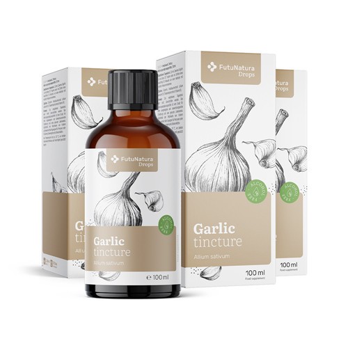 3x Knoblauch – Tinktur, zusammen 300 ml