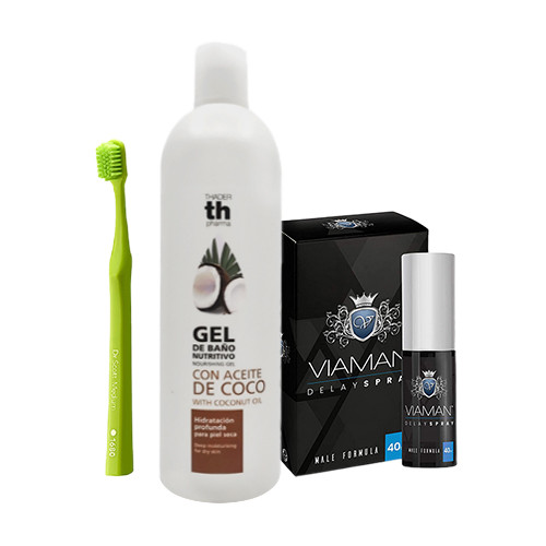 Zeus Set: Zahnbürste + Duschgel + Intimspray, Set