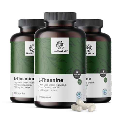 3x L-Theanin 400 mg, zusammen 540 Kapseln