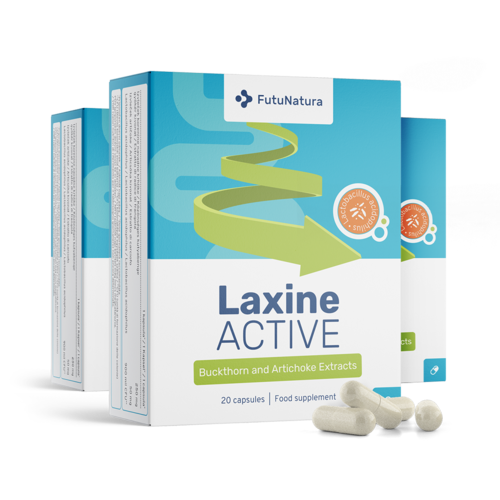 3x Laxine Active, zusammen 60 Kapseln