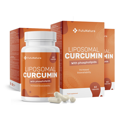 3x Liposomales Curcumin, zusammen 180 Kapseln