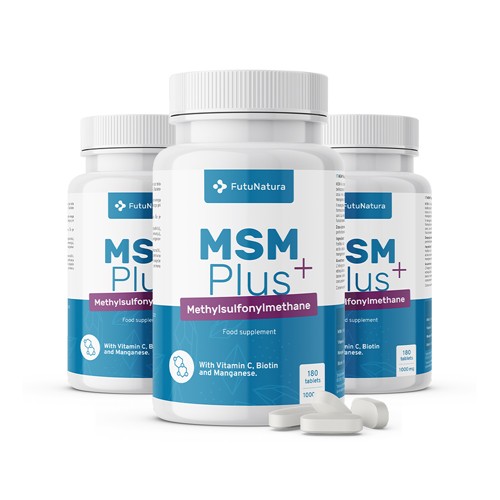 3x MSM Plus 1000 mg, zusammen 540 Tabletten