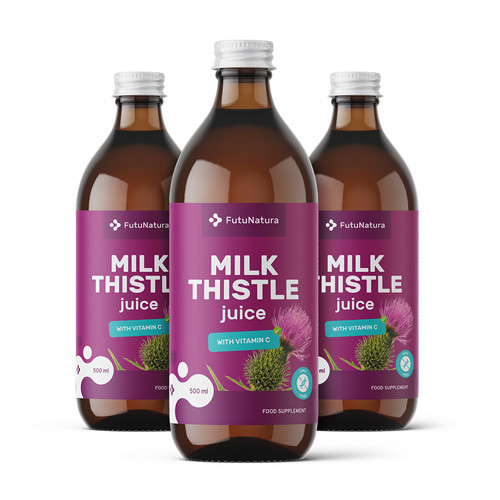 3x Mariendistelsaft, zusammen 1500 ml