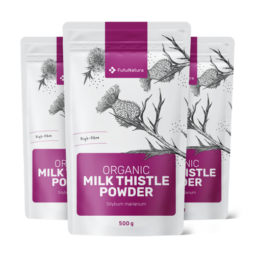 3x BIO Mariendistel in Pulver, zusammen 1500 g