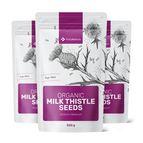 3x BIO Mariendistelsamen, zusammen 1500 g 