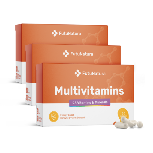 3x Multivitamine, zusammen 90 Kapseln