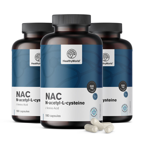 3x NAC 500 mg, zusammen 540 Kapseln