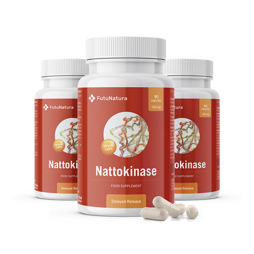 3x Nattokinase 2000 FU, zusammen 270 Kapseln