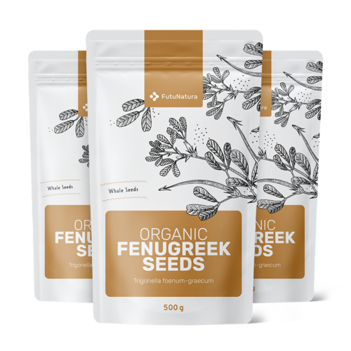 3x BIO Bockshornklee-Samen, zusammen 1500 g