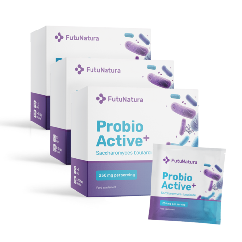3x Probio Active PLUS - Saccharomyces boulardii 250 mg, zusammen 30 Beutel