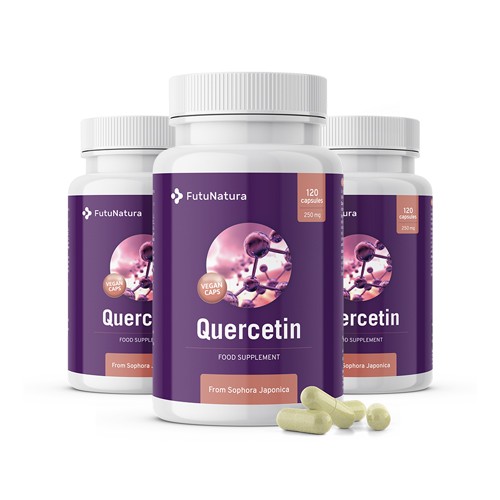 3x Quercetin 250 mg, zusammen 360 Kapseln