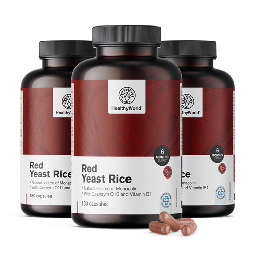 3x Roter Hefereis 250 mg, zusammen 540 Kapseln